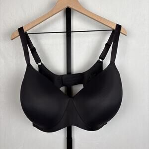 NEW EBY 3D Precision Bra Women's 2XLDD Black Molded Support Smoothing Seamless